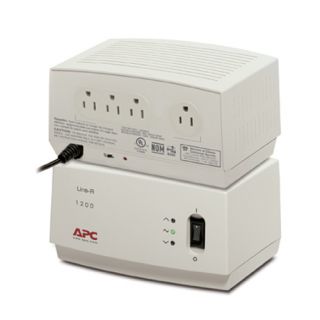 APC Line-R 1200VA - Automatic voltage regulator - AC 120 V - 1200 VA - output connectors: 4 - beige - for P/N: AR106, AR106SH4, AR106SH6, AR109SH4, AR109SH6, AR112, AR112SH4, AR112SH6