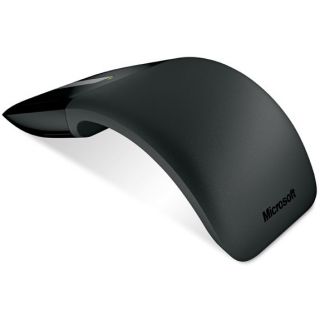 Microsoft Arc Touch Mouse - Mouse - right and left-handed - optical - 2 buttons - wireless - 2.4 GHz - USB wireless receiver - black