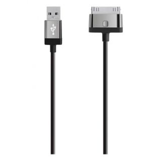 Belkin MIXIT 4ft 30-Pin to USB ChargeSync Cable, Black - Charging / data cable - Apple Dock (M) to USB (M) - 1.22 m - black