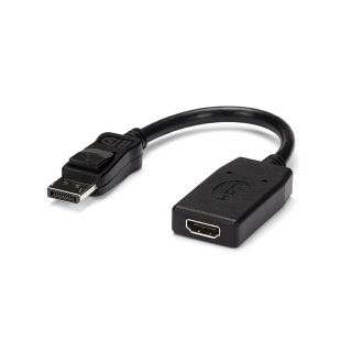 StarTech.com DisplayPort to HDMI Adapter - 1920 x 1200 - DP to HDMI Converter - Plug and Play DisplayPort to HDMI Dongle (DP2HDMI) - Adapter - DisplayPort male to HDMI female - 24 cm - black - for P/N: MST14DP123DP, MSTCDP123DP, SV231QDPU34K, TB3DK2DPPDUE