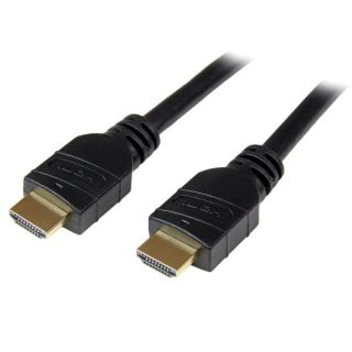 StarTech.com 10m (33 ft) Active CL2 In-wall High Speed HDMI Cable - Ultra HD 4k x 2k HDMI Cable - HDMI to HDMI M/M- 1080p A/V, Gold-Plated (HDMM10MA) - HDMI cable - HDMI male to HDMI male - 10 m - double shielded - black