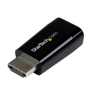 StarTech.com Compact HDMI to VGA Adapter Converter - Ideal for Chromebooks Ultrabooks & Laptops - 1920x1200/1080p - Adapter - HDMI male to HD-15 (VGA) female - 4.5 cm - black - active - for P/N: DKT30CSDHPD3, SV211HDUC