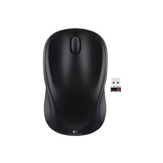 Logitech M317 - Mouse - optical - wireless - 2.4 GHz - USB wireless receiver - black
