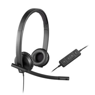 Logitech USB Headset H570e - Headset - on-ear - wired - USB - Certified for Skype for Business, Lync 2013 Certified