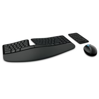 Microsoft Sculpt Ergonomic Desktop - Keyboard, mouse and numeric pad set - wireless - 2.4 GHz - Spanish