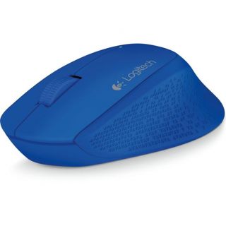 Logitech M280 - Mouse - right-handed - optical - 3 buttons - wireless - 2.4 GHz - USB wireless receiver - blue