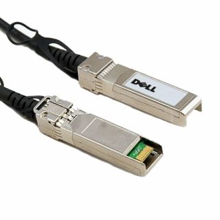 Dell 10GbE Copper Twinax Direct Attach Cable - Direct attach cable - SFP+ (M) to SFP+ (M) - 5 m - twinaxial - for Networking S4048, X1026, X1052; PowerEdge C6420, R230, R430, R440, R540, R830, T440, T640