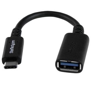 StarTech.com USB-C to USB Adapter - 6in - USB-IF Certified - USB-C to USB-A - USB 3.1 Gen 1 - USB C Adapter - USB Type C (USB31CAADP) - USB adapter - USB-C (M) to USB Type A (F) - USB 3.0 - 15.2 cm - black - for P/N: DK31C3HDPD, DK31C3HDPDUE, HB31C2A2CB,
