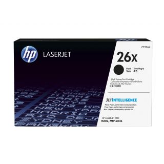 HP 26X - High Yield - black - original - LaserJet - toner cartridge (CF226X) - for LaserJet Pro M402, MFP M426