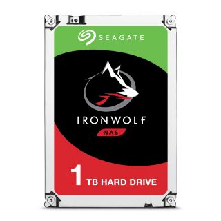 Seagate IronWolf ST1000VN002 - Hard drive - 1 TB - internal - 3.5" - SATA 6Gb/s - 5900 rpm - buffer: 64 MB
