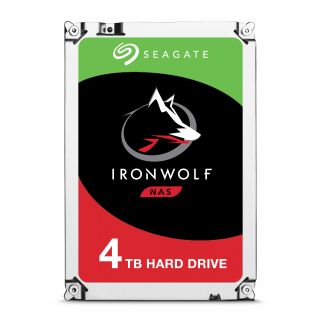 Seagate IronWolf ST4000VN008 - Hard drive - 4 TB - internal - 3.5" - SATA 6Gb/s - 5900 rpm - buffer: 64 MB
