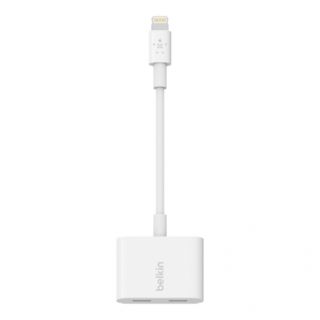 Belkin Lightning Audio + Charge RockStar - Audio / charging cable - Lightning male to Lightning female - for Apple iPad/iPhone/iPod (Lightning)