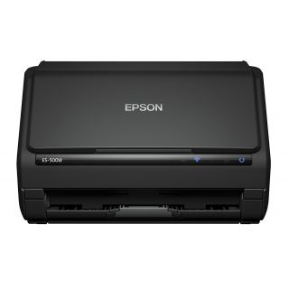 Epson WorkForce - ES-500W - Document scanner - Duplex - Legal - 600 dpi x 600 dpi - up to 35 ppm (mono) / up to 35 ppm (color) - ADF (50 sheets) - up to 4000 scans per day - USB 3.0, Wi-Fi(n)