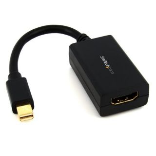 StarTech.com Mini DisplayPort to HDMI Adapter - 1080p - Thunderbolt Compatible - Mini DP Converter for HDMI Display or Monitor (MDP2HDMI) - Adapter - Mini DisplayPort male to HDMI female - 76.2 mm - black - for P/N: DP2MDPMF3, DP2MDPMF6IN