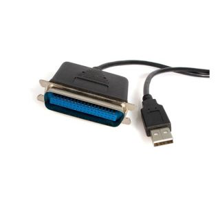 StarTech.com 6 ft. (1.8 m) USB to Parallel Port Adapter - IEEE-1284 - Male/Male - USB to Centronics Cable (ICUSB1284) - Parallel adapter - USB 2.0 - IEEE 1284