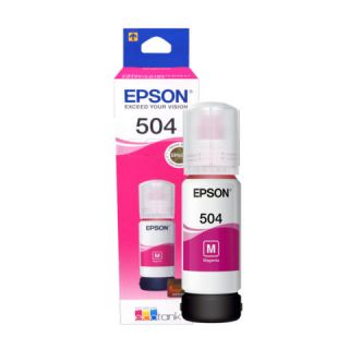 Epson 504 - 70 ml - magenta - original - ink refill - for EcoTank L4150, L6161, L6171, L6191