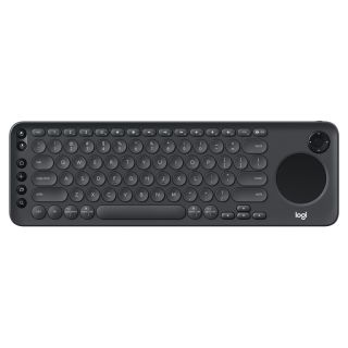 Logitech K600 TV - Keyboard - with touchpad, D-pad - Bluetooth, 2.4 GHz - graphite black