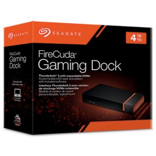 Seagate FireCuda Gaming Dock STJF4000400 - Docking station - Thunderbolt 3 - DP - HDD 4 TB - GigE - Worldwide