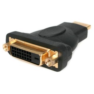 StarTech.com HDMI Male to DVI Female - HDMI to DVI-D Adapter - Bi-Directional - DVI to HDMI (HDMIDVIMF) - Adapter - dual link - HDMI male to DVI-D female - black - for P/N: DK31C3HDPD, DK31C3HDPDUE, SV211HDUC, SV231DHU34K6, SV231HU34K6, SV431HU34K6