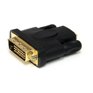 StarTech.com HDMI to DVI-D Video Cable Adapter - F/M - HD to DVI - HDMI to DVI-D Converter Adapter (HDMIDVIFM) - Adapter - dual link - HDMI female to DVI-D male - black - for P/N: HDMM1MP, HDMM2MP, HDMM3MP, RKCOND17HD, SV231DHU34K6, SV231HU34K6, SV431HU34