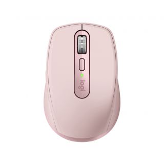 Logitech MX Anywhere 3 - Mouse - laser - 6 buttons - wireless - Bluetooth, 2.4 GHz - USB wireless receiver - rose